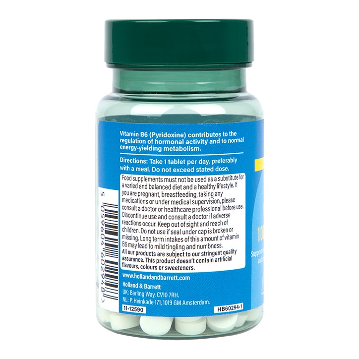 Holland & Barrett High Strength Vitamin B6 + Pyridoxine 100mg 120 Tablets